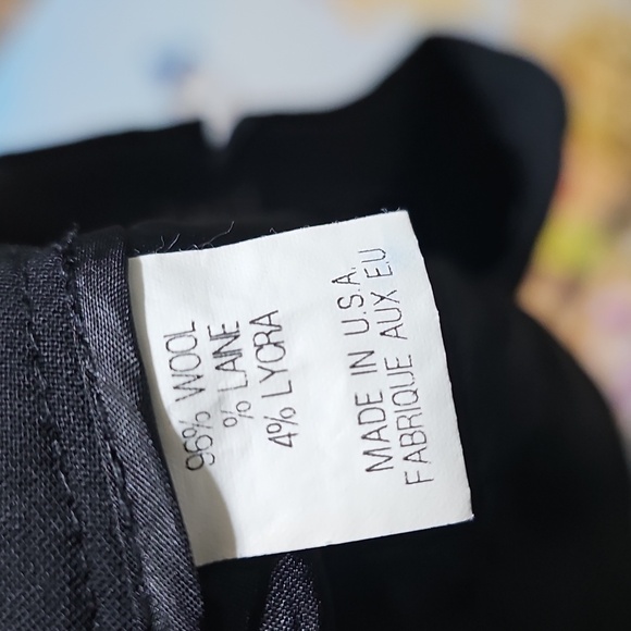Theory‎ Black Wool Dress Pants Size 10 - Picture 4 of 5